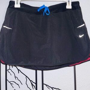 Nike Black & Pink Dri-FIT Athletic Skort